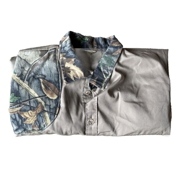 Vintage IDEAL Shirt Mens XL Or 2XL Superflauge Game Camo Hunting Button Up Nice! - Picture 10 of 10